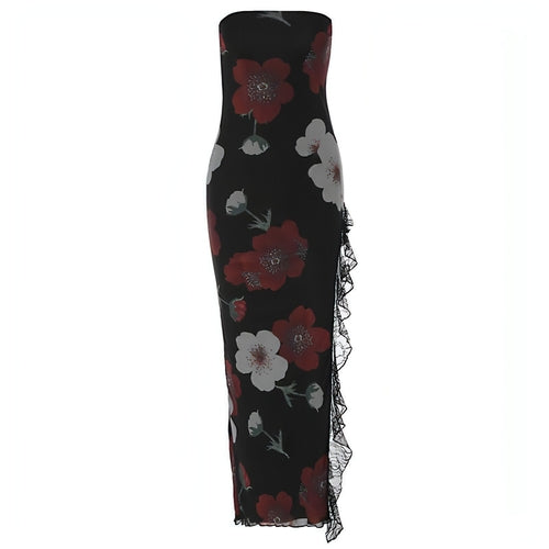 W&H Atelier Floral Lace Slip Midi Dress