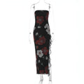 W&H Atelier Floral Lace Slip Midi Dress