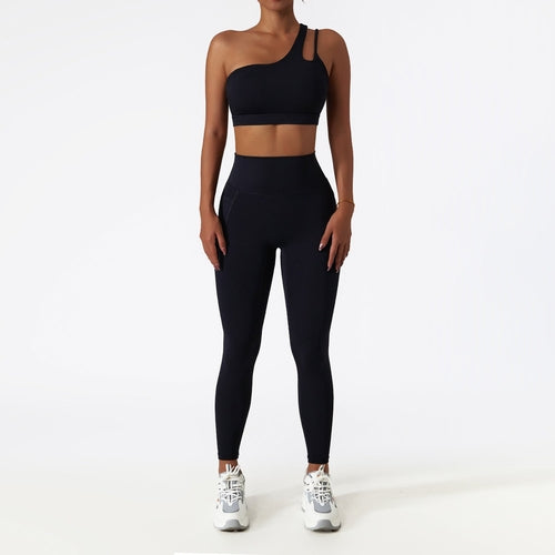 W&H Atelier Lime Neon Asymmetric Active Set