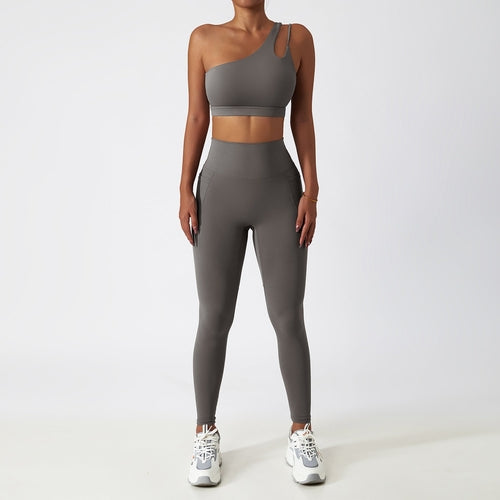 W&H Atelier Lime Neon Asymmetric Active Set
