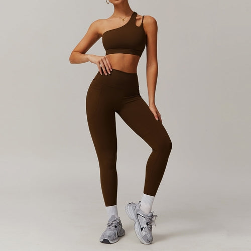 W&H Atelier Lime Neon Asymmetric Active Set