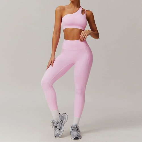 W&H Atelier Lime Neon Asymmetric Active Set
