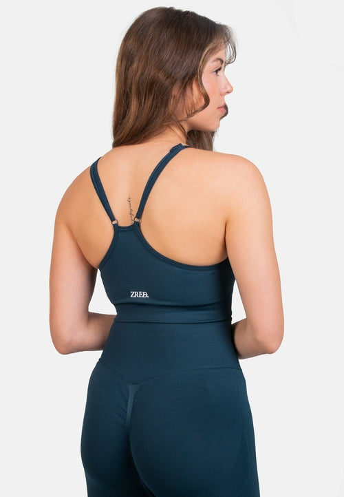 W&H Atelier Espresso Seamless Sports Bra