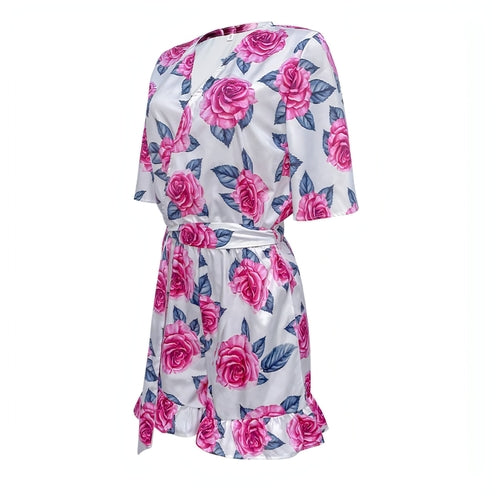 W&H Atelier Rose Blossom Flared Romper